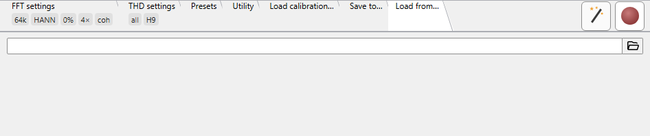 Load from tab